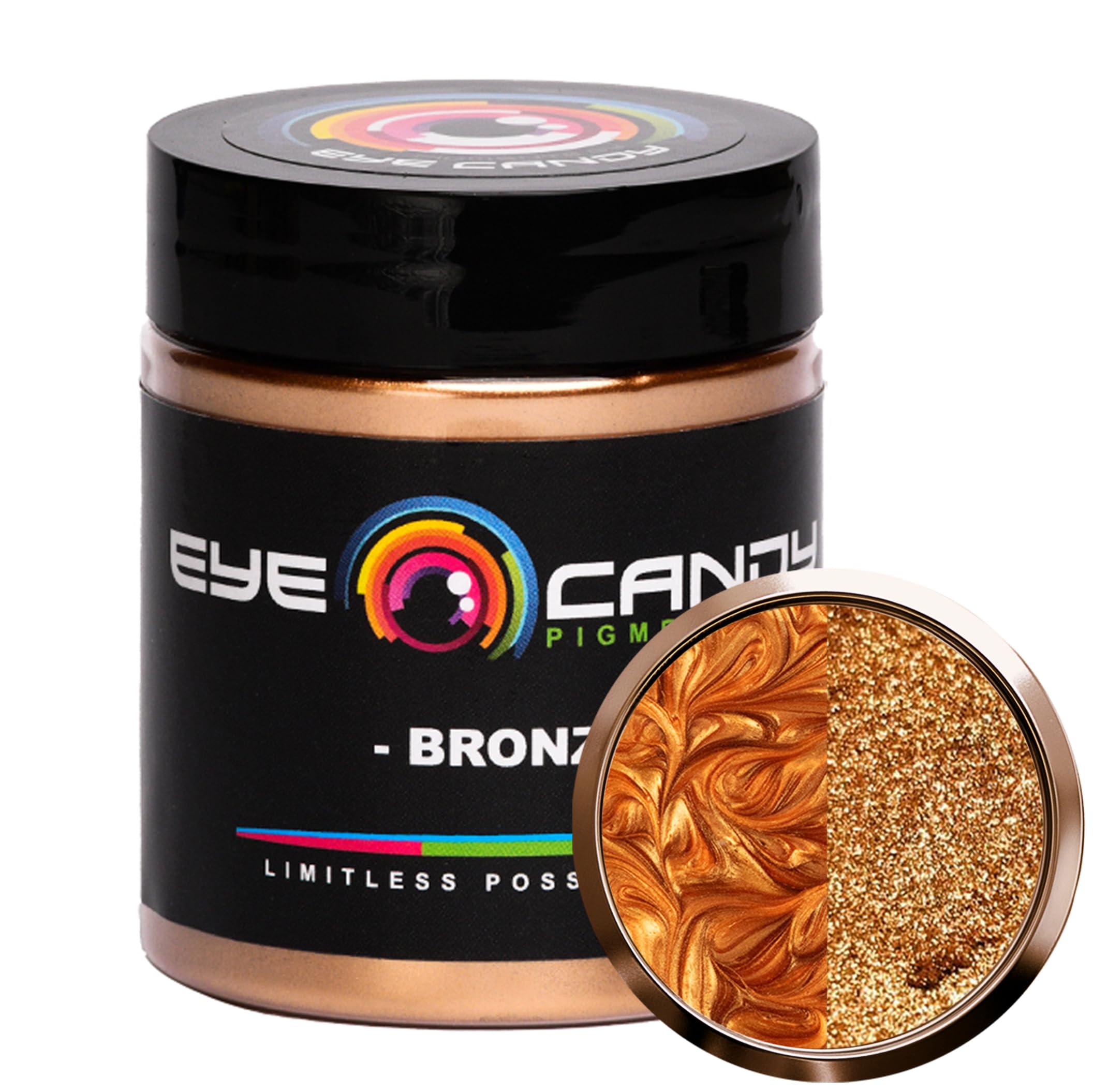 Eye Candy Premium Mica Powder Pigment Bronze (25g) Multipurpose DIY Arts and Crafts Additive | Woodworking, Epoxy, Resin, Natural Bath Bombs, Paint,