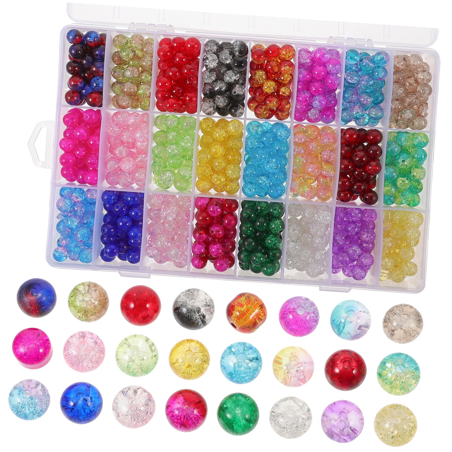 Cuentas de Vidrio para Joyería 1200 Piezas en Caja