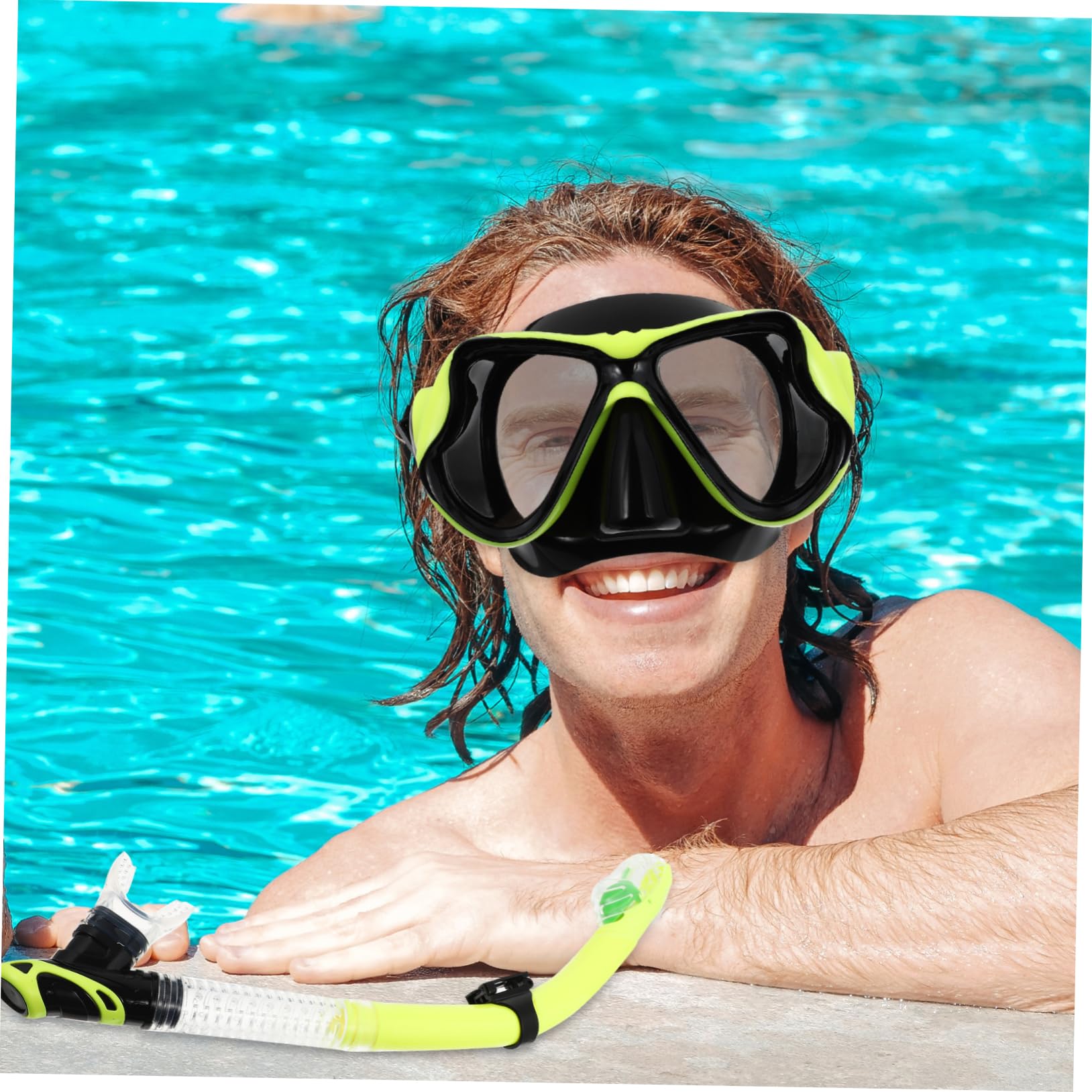 BESTonZON Gafas De Natación y Snorkel para Adultos Equipo De Snorkel Portátil y Práctico Herramienta De Esnórquel Duradera para Usar Playas De Esnórquel o Lagos De Buceo