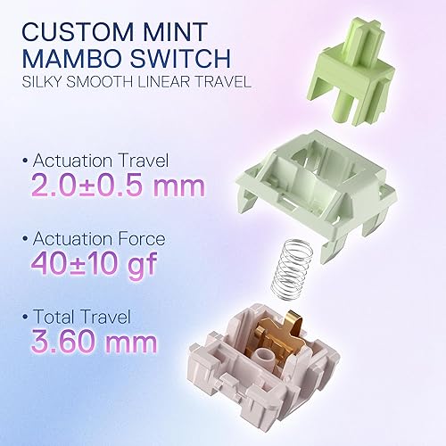 Miniatura 5 de Redragon K709 PRO Teclado Gaming RGB Inalámbrico con Gasket 65%, 68 Teclas Mecánico Compacto Hot-Swap con Socket Free-Mod, Amortiguación de Ruido de