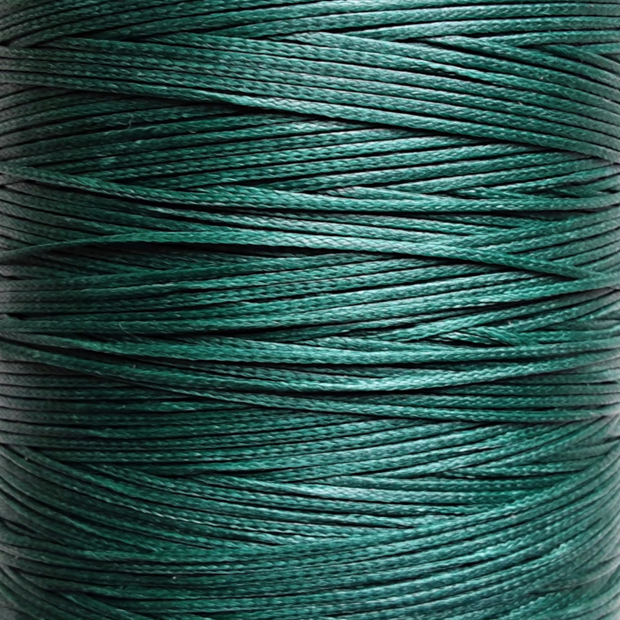Mart-Mon 1.5Mm Sea Green - 10M 1.5Mm Waxed Nylon Cord - 10 Meters Strong Jewellery Thread, Bracelet, Necklaces, Crafts, Shamballa, Beading String (1.5Mm Sea Green - 10M)