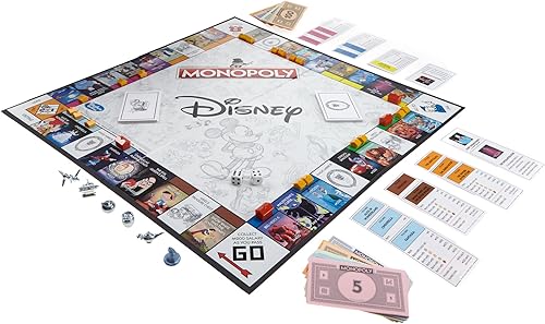 Miniatura 3 de Hasbro Gaming Monopoly Disney Animation Edition Game