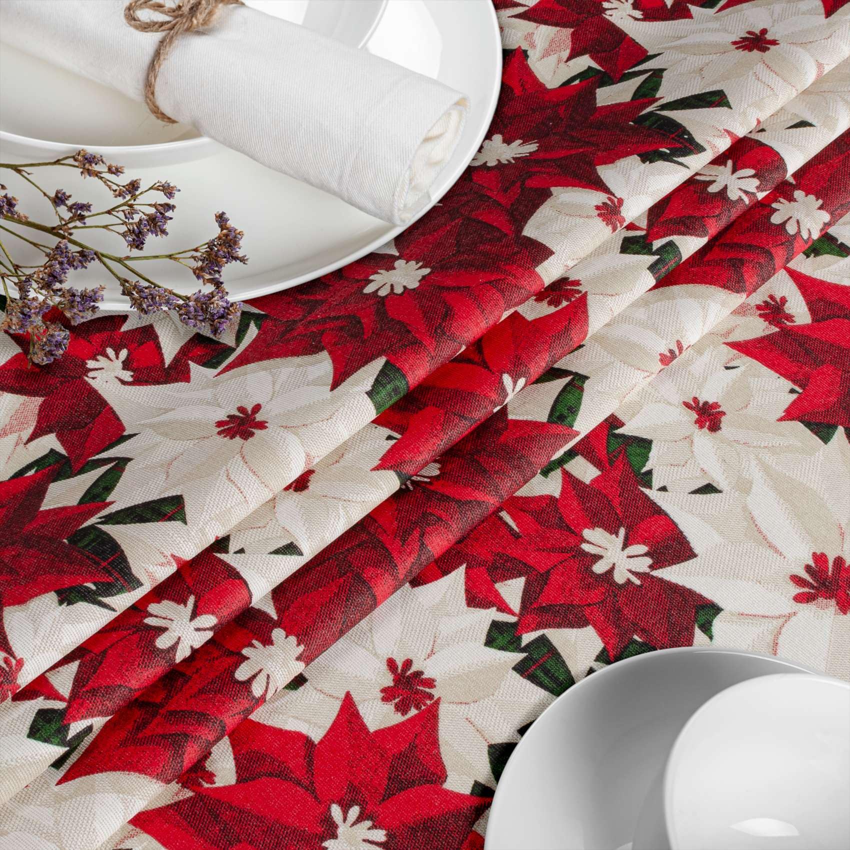 Mantel de tela textil lavable, mantel de algodón y poliéster, 1000 x 140 cm (10 m), para interior y exterior