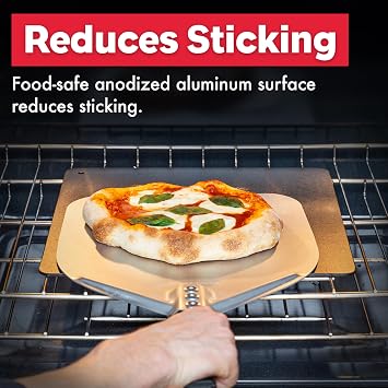 Brod & Taylor Bread Peel for Transferring Bread, Pizza or Flatbreads (11.75 x 12 Surface) Thin Edge, Lightweight, and Reduces Sticking