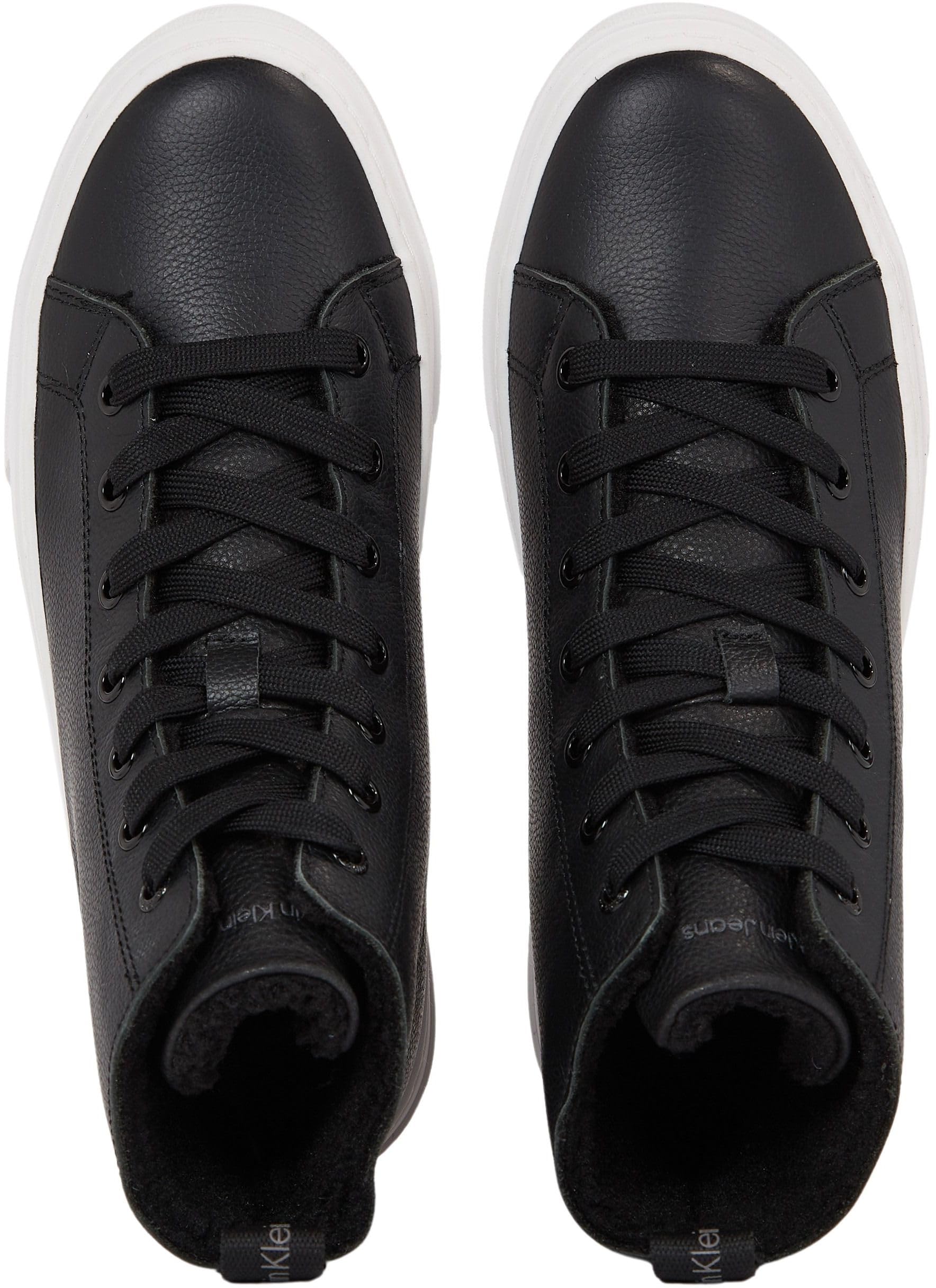Calvin Klein Cupsole Flatform Mid WL Lth Wn Yw0yw01180 Sneaker con Suola cupsoleDonna