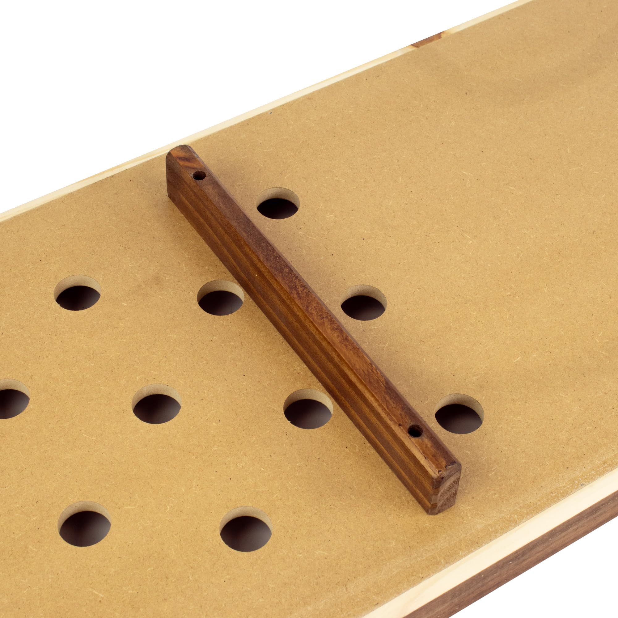 Billard Japonais Collector en Bois Fabriqué en France - Jeu d'Adresse Familial 102 x 34,5 cm - 6 Billes Bois, Cale et Règle Incluses - Jeu Traditionnel Sérigraphié