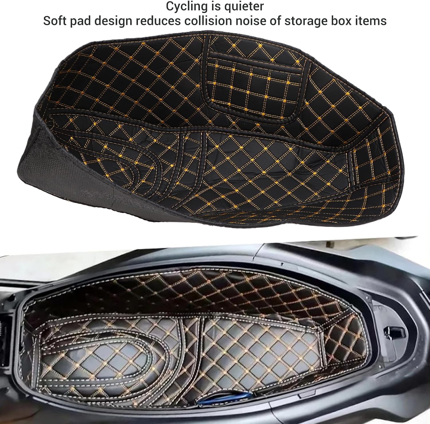 aqxreight Seat Bucket Liner Storage Box Pad Replacement for Soft Cushion Design Easy Installation with Hook and Loop Fastener for Comfortable Long Rides