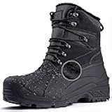 FREE SOLDIER Mens Snow Winter Boots for Men Warm Fleece Lining Winter Ski Shoes Waterproof Insulated Booties