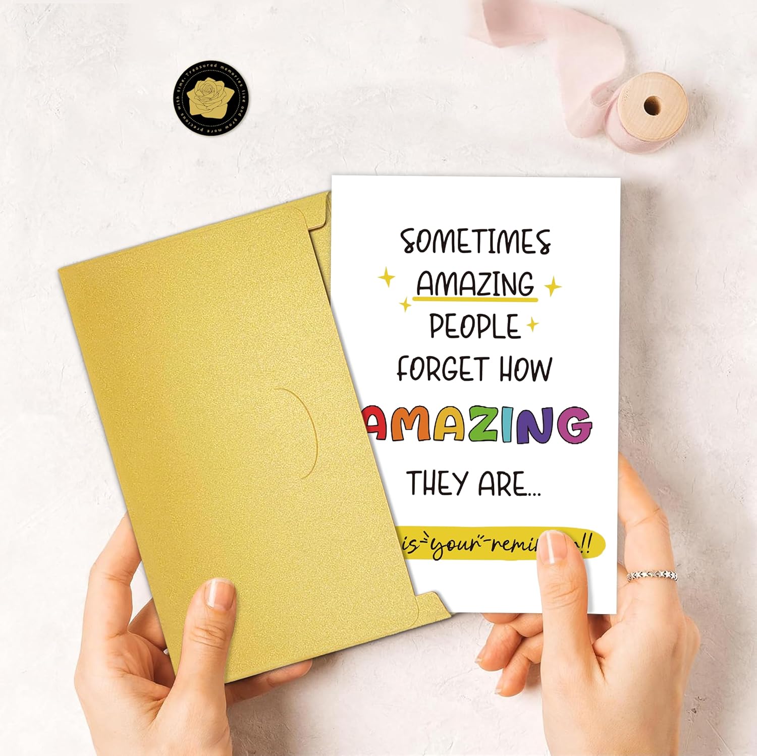 6 Pcs Thank you Cards with Envelope, 8 x 5.3 Inches, Appreciation Card for Men Women, Lovely Thank You Gifts Card for Friend, Coworker, Teacher - Image 5