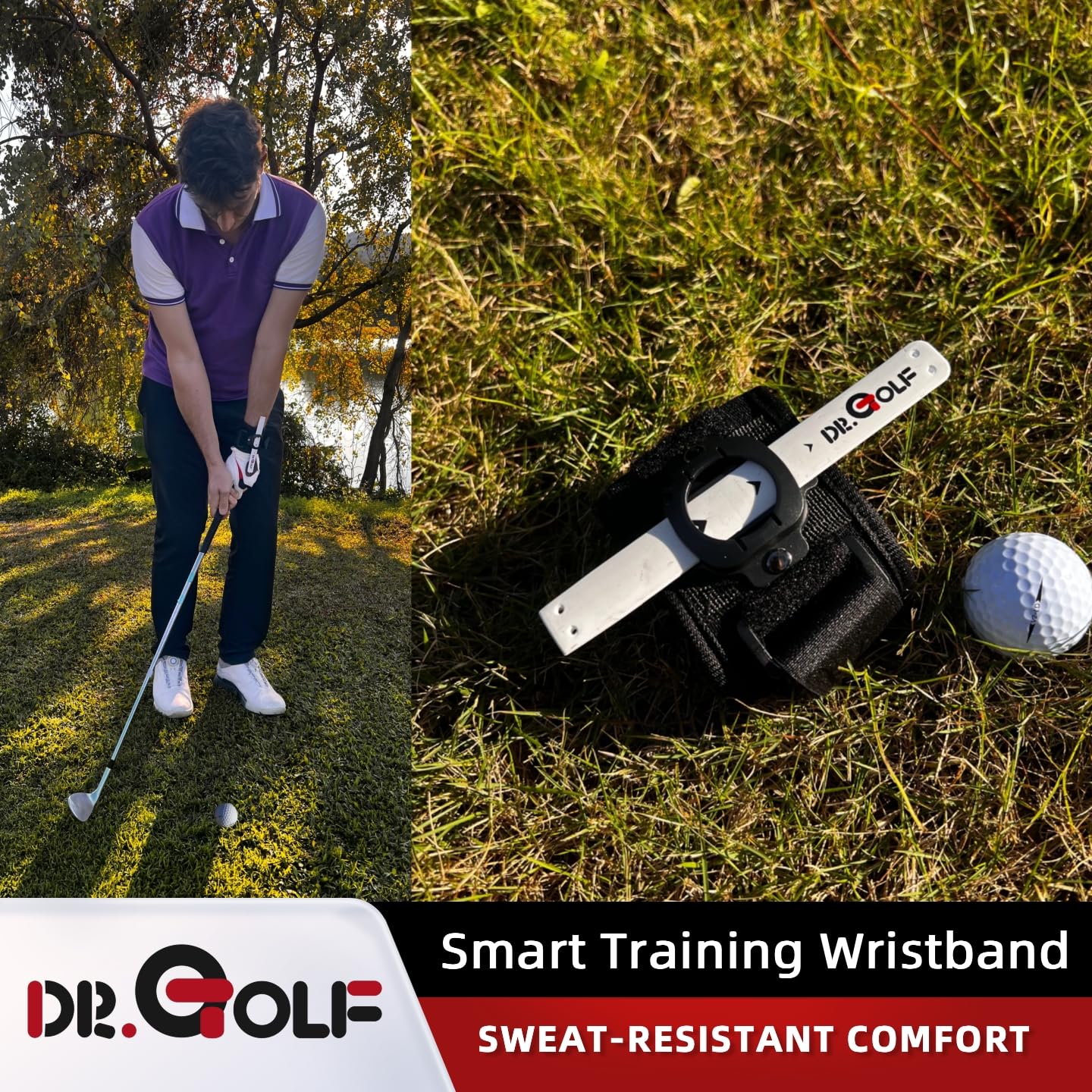 Golf-Handgelenk-Trainingshilfe – Golf-Schwungtrainer, Swing-Training-Armband, Erkennung falscher Handgelenk-Aktion – sofortiges Feedback, vermeiden Sie das Schröpfen und Umklappen des Handgelenks,