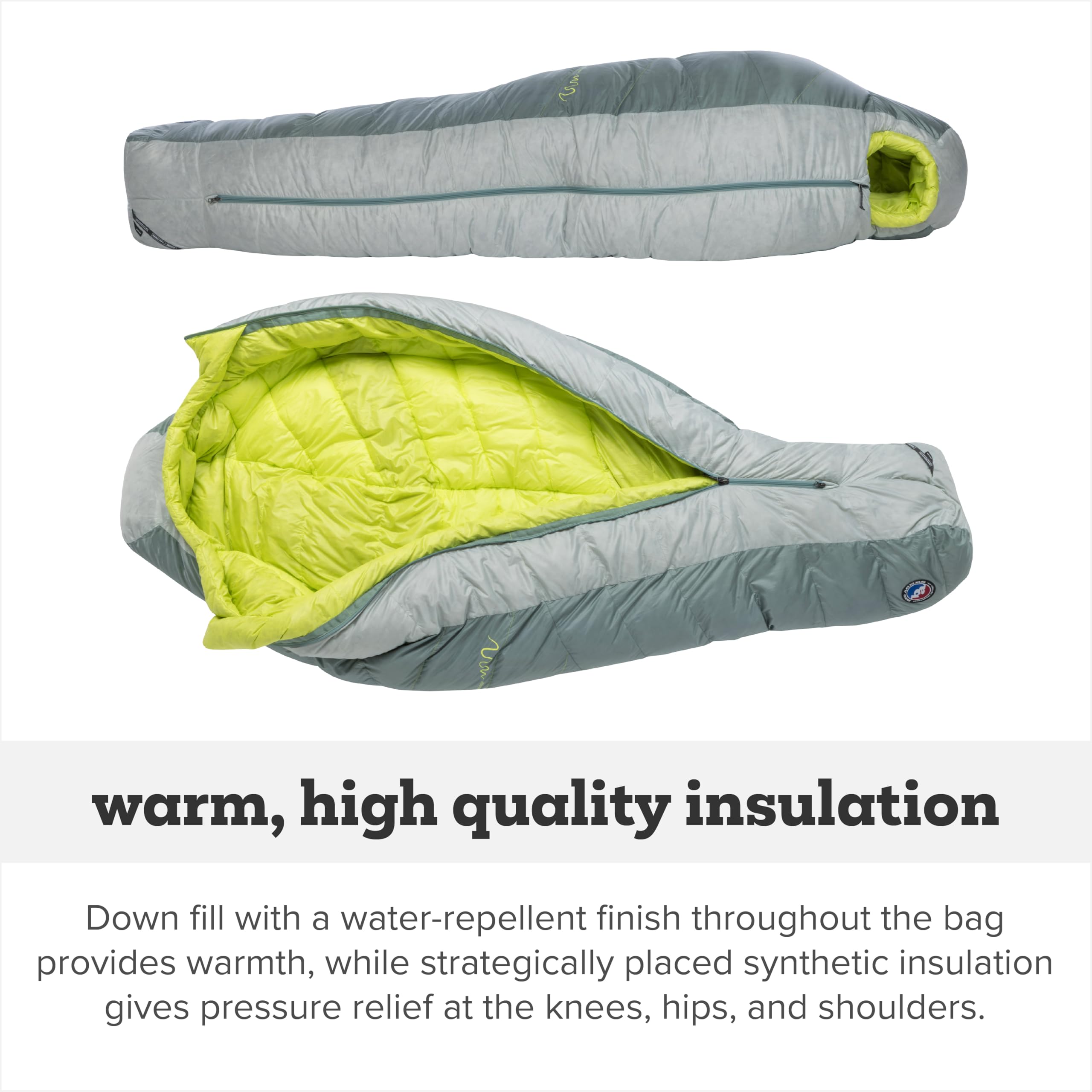 Big Agnes Sidewinder - Seitenschläferschlafsack, 650 DownTek, leicht