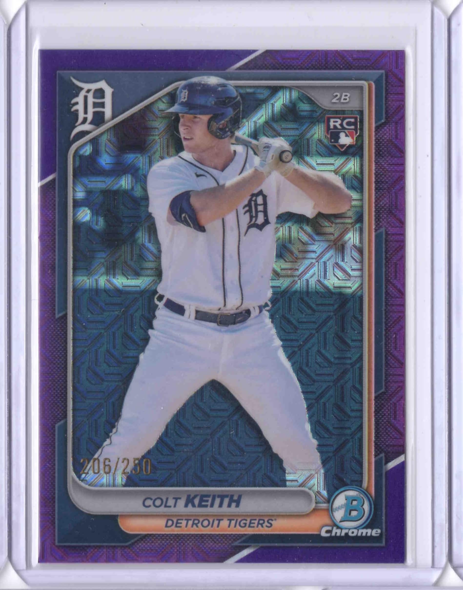 2024 Trading Card Chrome Mega Box Purple Refractors #34 Colt Keith- Rookie Year