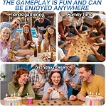 Jeux d'échecs avec 20 Des pierres, 2026 Nouveaux jeux de société multijoueur, Portable Chess Game avec Rope Party Travel, Jeux de famille Adultes