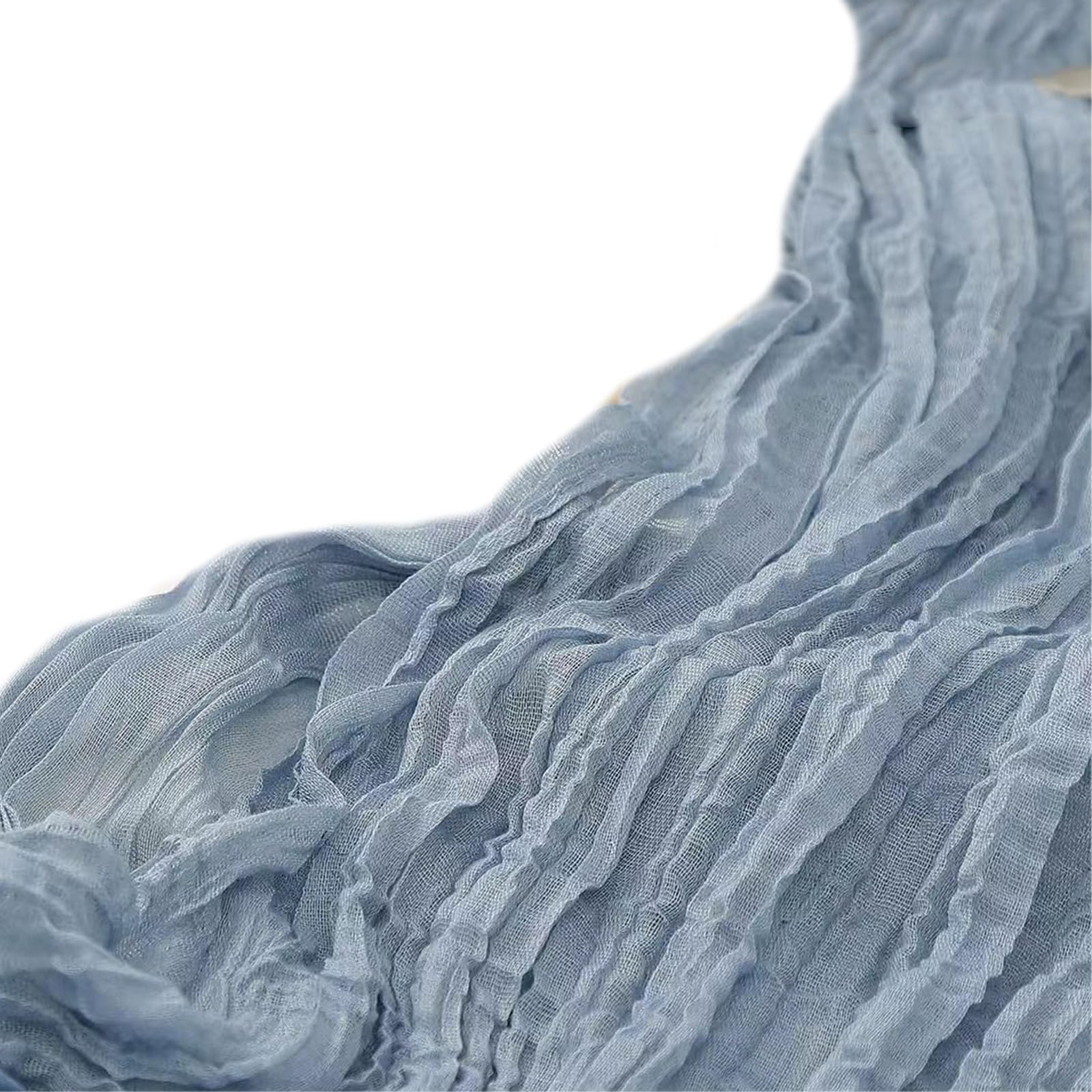 Buxuaaaa Cheesecloth Table Setting Dining Semi-Sheer Gauze Table Runner Vintage Christmas Banquets Wedding Party Decorations Setting