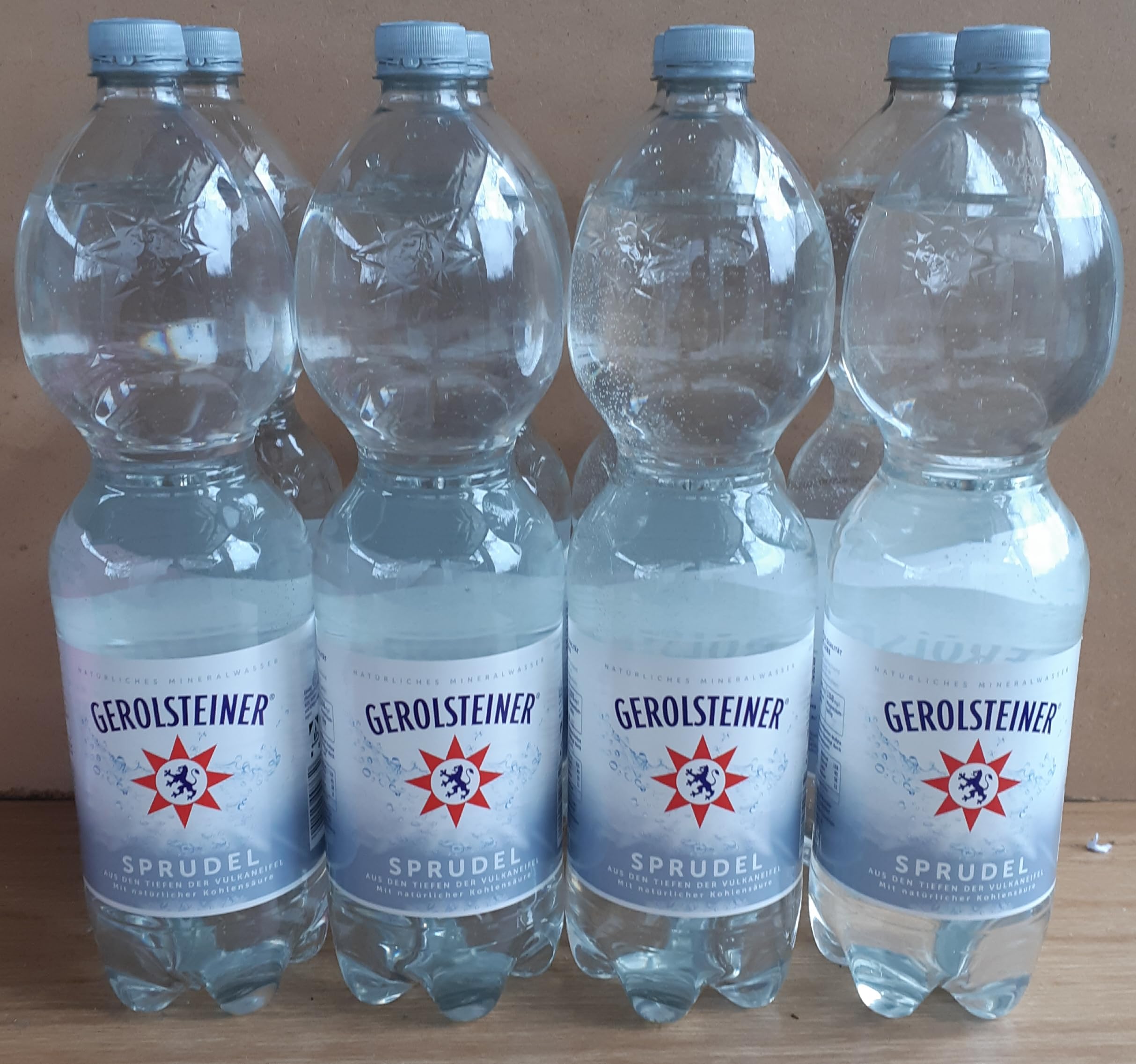 Gerolsteiner Sprudel, Natürliches Mineralwasser Mit Kohlensäure, 8 x 1,5 Liter Einweg Flaschen, Mit Pfand