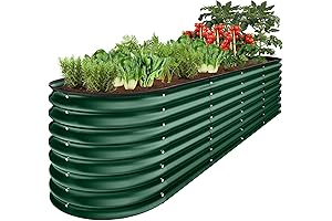 Best Choice Products 8x2x2ft Oval Raised Metal Garden Bed