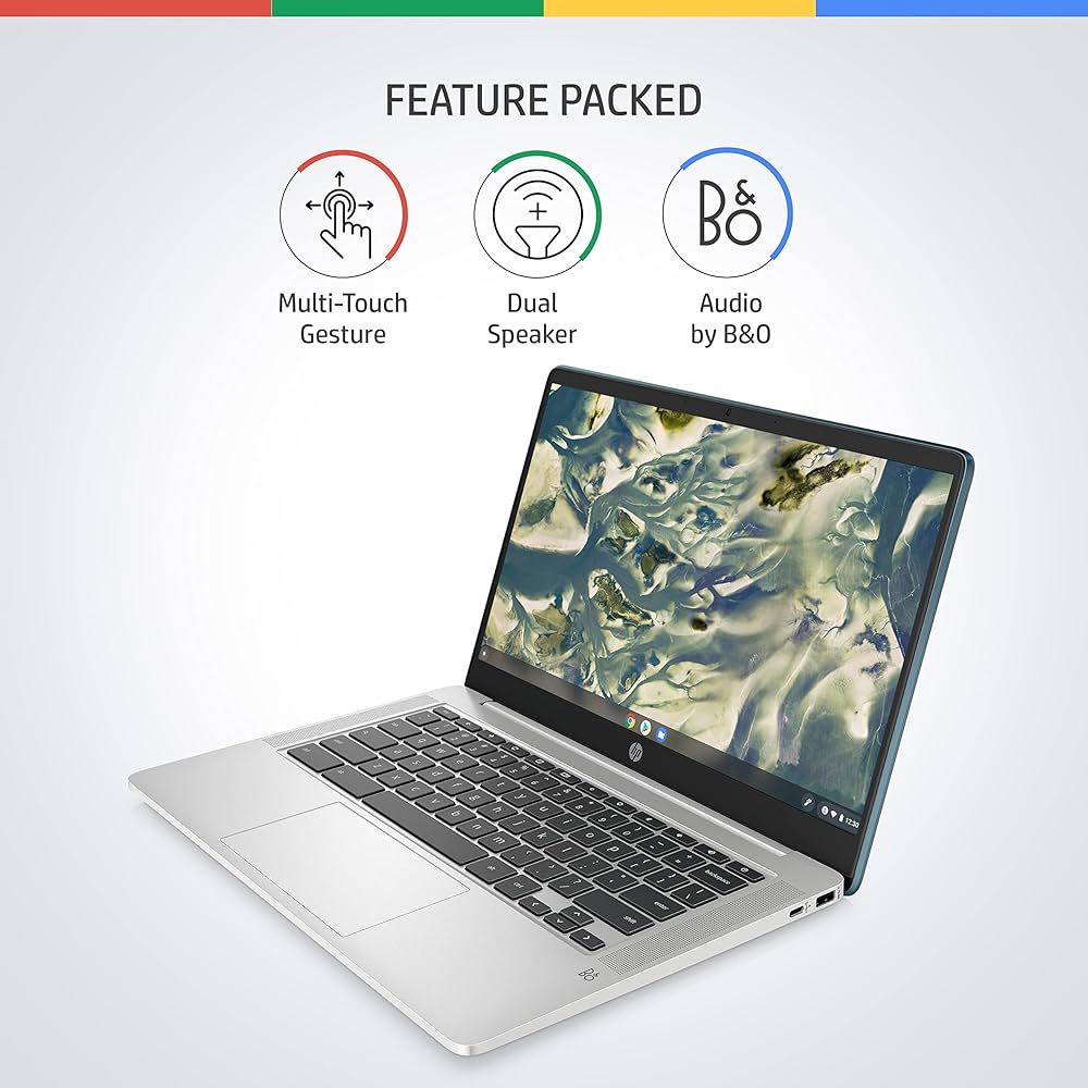 HP Chromebook 14a, Intel Celeron N4500 14inch(35.6 cm) FHD