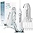AquaSonic Water Flosser - Cordless Rechargeable Water Flossers for Teeth Cleaning - Waterproof Aqua Flosser, Portable Oral Irrigator for Dental Cleaning with 5 Jet Tips - Braces Home Travel.
