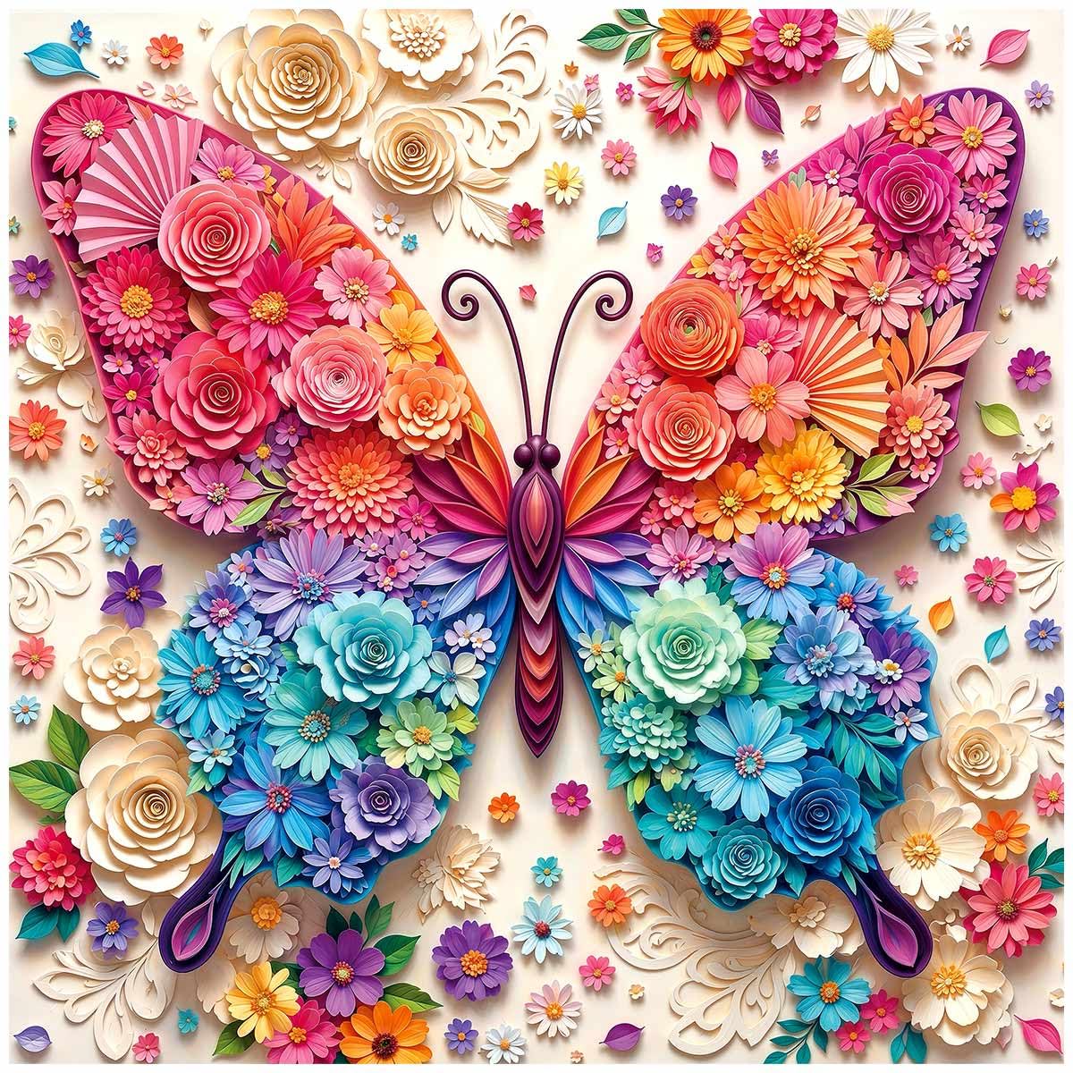 Wings of Blossoms Jigsaw Puzzles for Adults 1000 Pieces, 1000 Piece Puzzles | 1000 Piece…