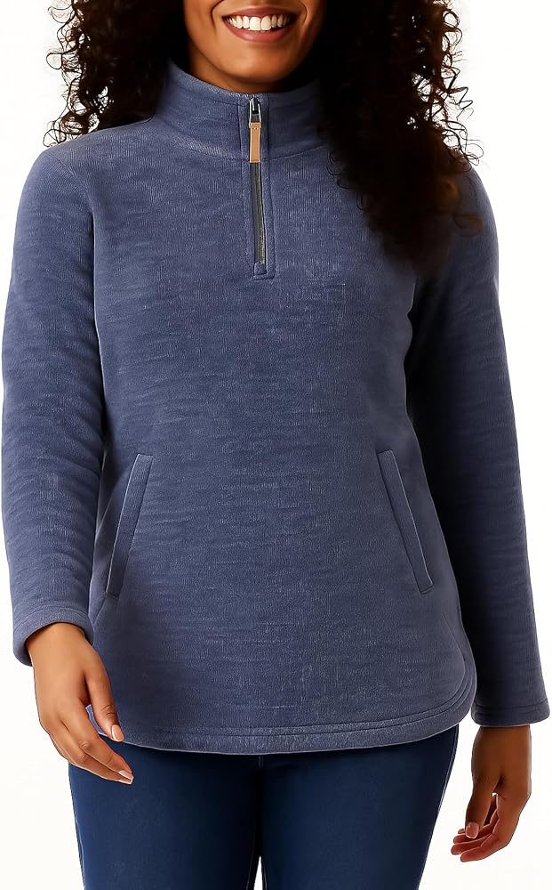 Amazon.com: 32 Degrees Heat Women's Mock Neck Fleece 1/4 Zip