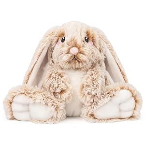 Bunny Microwavable Weighted Stuffed Animals - 1 5 Lbs Unscented Heating Pad for Period Cramps Pain Relief and