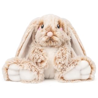 Conejos Microondables y con Peso De Felpa - Almohadilla Calentable de 1.5 Libras Sin Perfume para Alivio del Dolor de Cólicos Menstruales y Ansiedad, Lindos Juguetes de Conejo de Peluche Regalos para