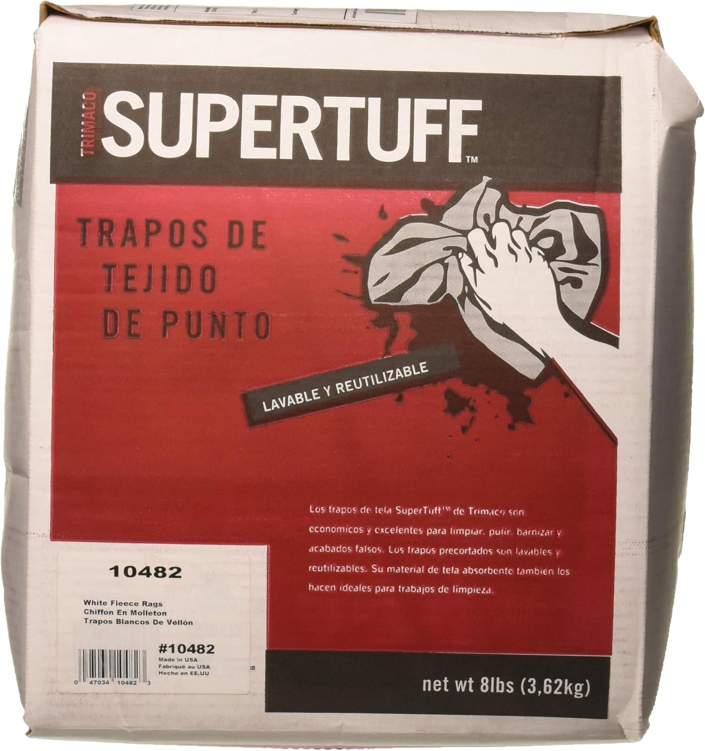 Trimaco 10482 Recycled Fleece, 8lb Box