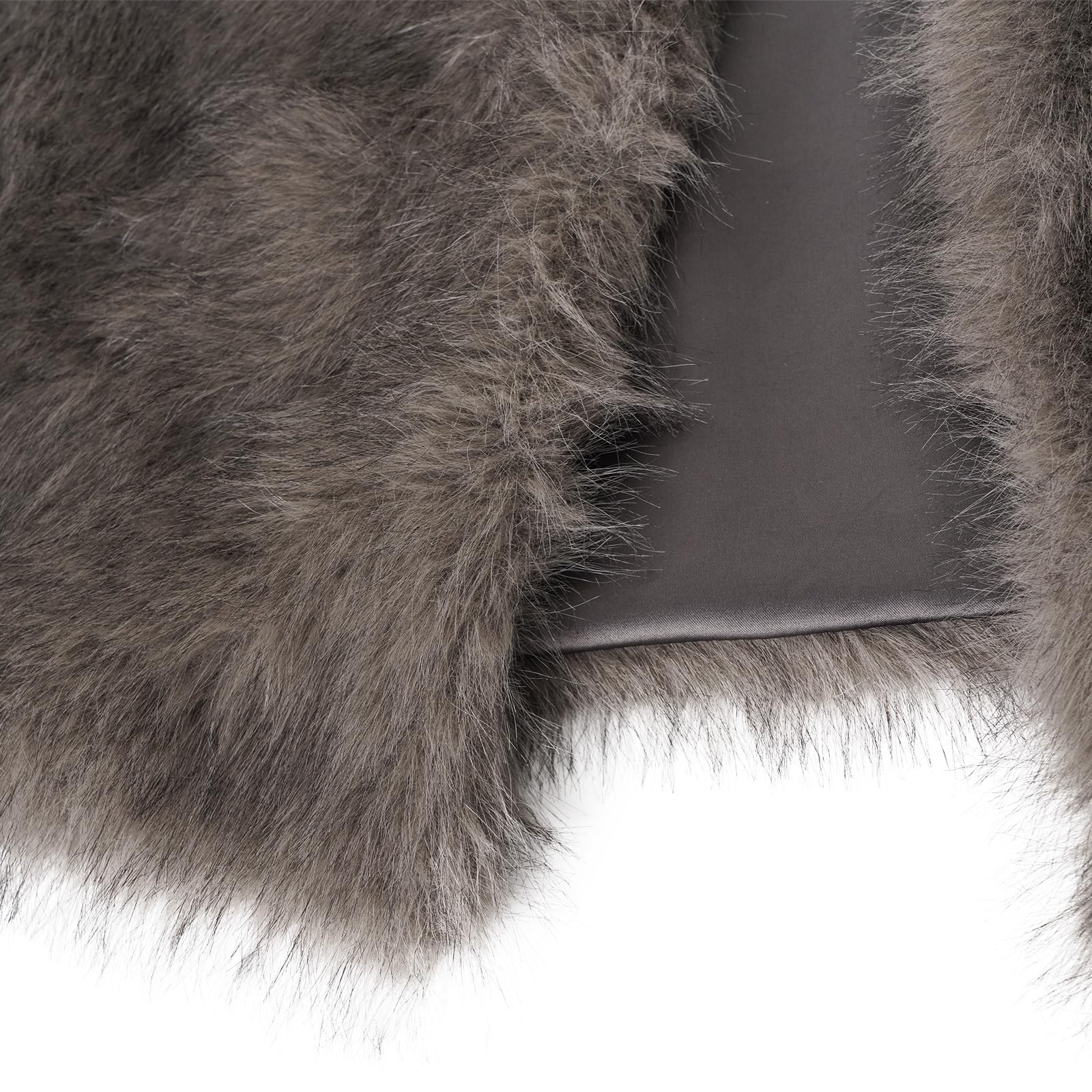 Amazhiyu Gilet en fausse fourrure pour femme, gilet d'hiver sans manches en fausse fourrure, cardigan décontracté ouvert sur le devant, gilet léger en fourrure