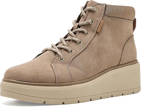 Женские ботинки Dr. Scholl's Nice Day Max Alpine Lace-up Short Bootie, цвет: Серо-коричневый