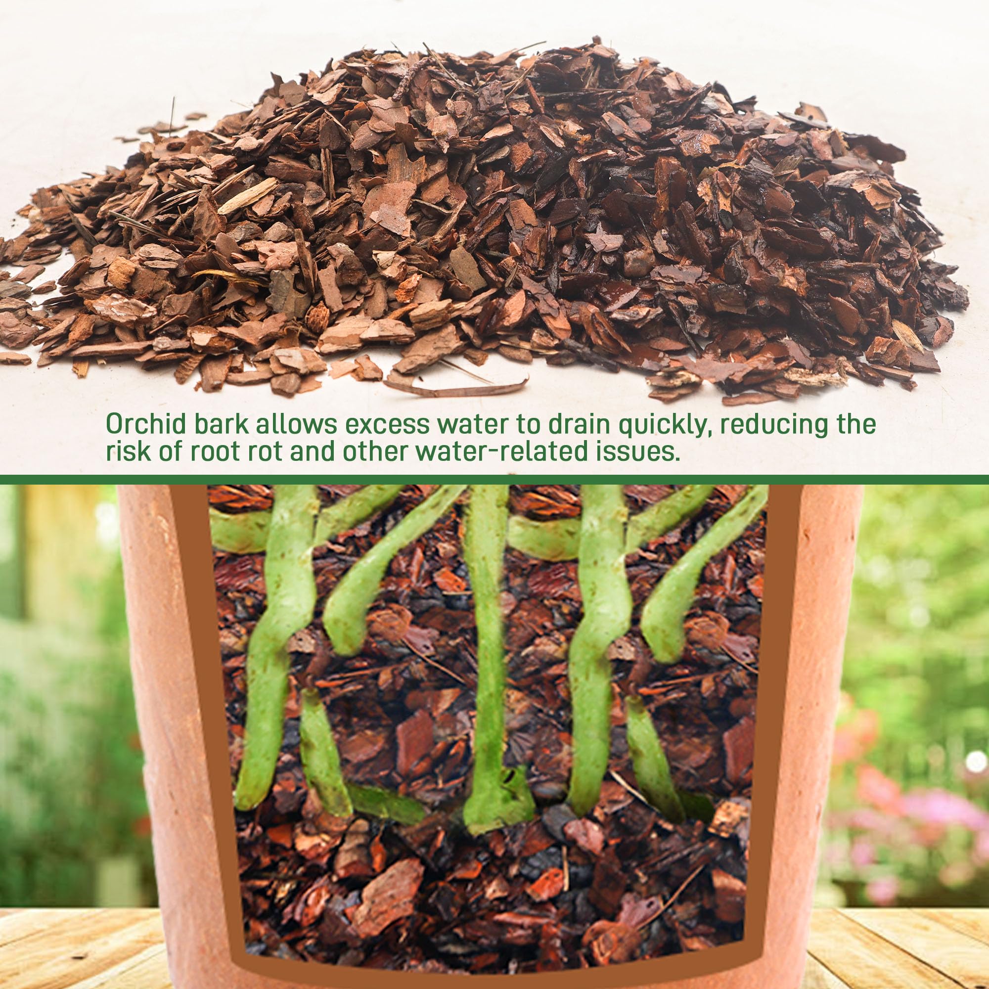 Amazon.com : 18qt Orchid Bark Horticultural Grade- Natural Mulch
