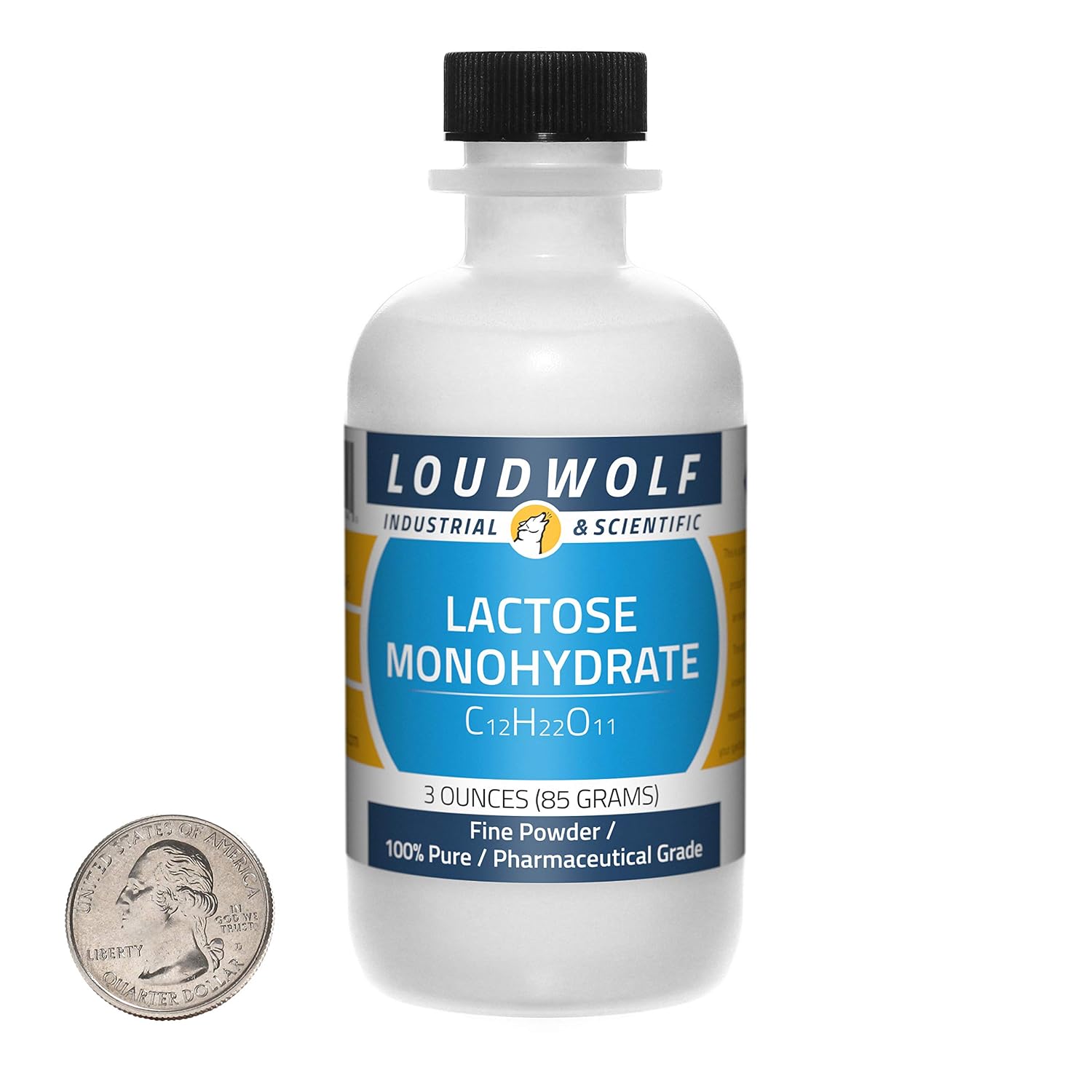 Lactose Monohidratada / 1361g / 6 Frascos / 100% Pura Grau Farmacêutico ...