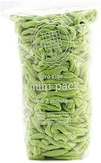 Harrisville Designs Friendly Loom Potholder Cotton Loops 10 Inch Pro Size Loops Make 2 Potholders, Weaving Crafts for Kids and Adults-Lime