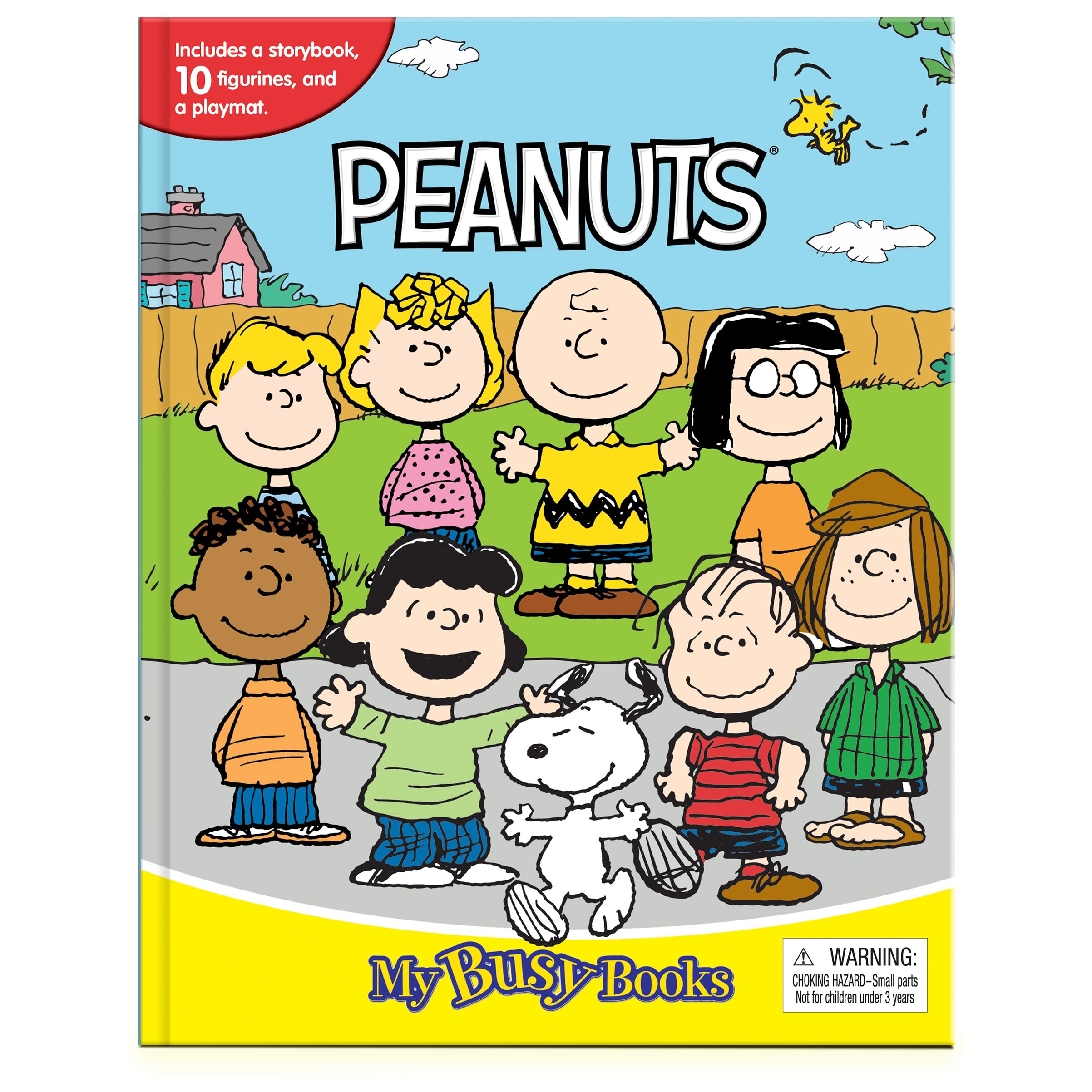 Peanuts Snoopy My Busy Books - Storybook, 10 figurines, playmat