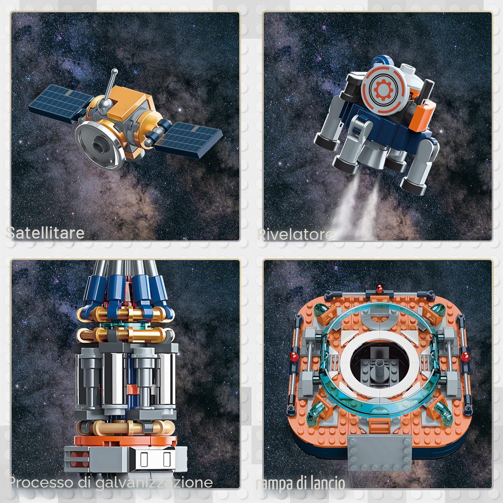 JMBricklayer Space Rocket Building Set per ragazzi 8-14 adulti 70110, giocattoli per esplorazione astronave, navicella spaziale, razzo, nave, set da collezione, regali per adulti, ragazzi e ragazze