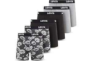 6-Pack Mens Boxer Briefs Microfiber Underwear
