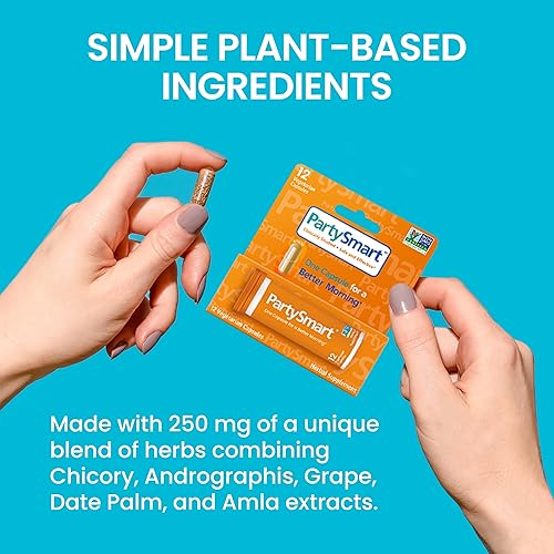 Miniatura 5 de Himalaya PartySmart, una cápsula para una mejor mañana, a base de plantas, apoyo hepático, mejor mañana después de beber, estudiado clínicamente,