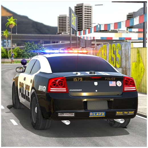 Police Officer Simulator: Patrol Cop Chase Car Games 3D