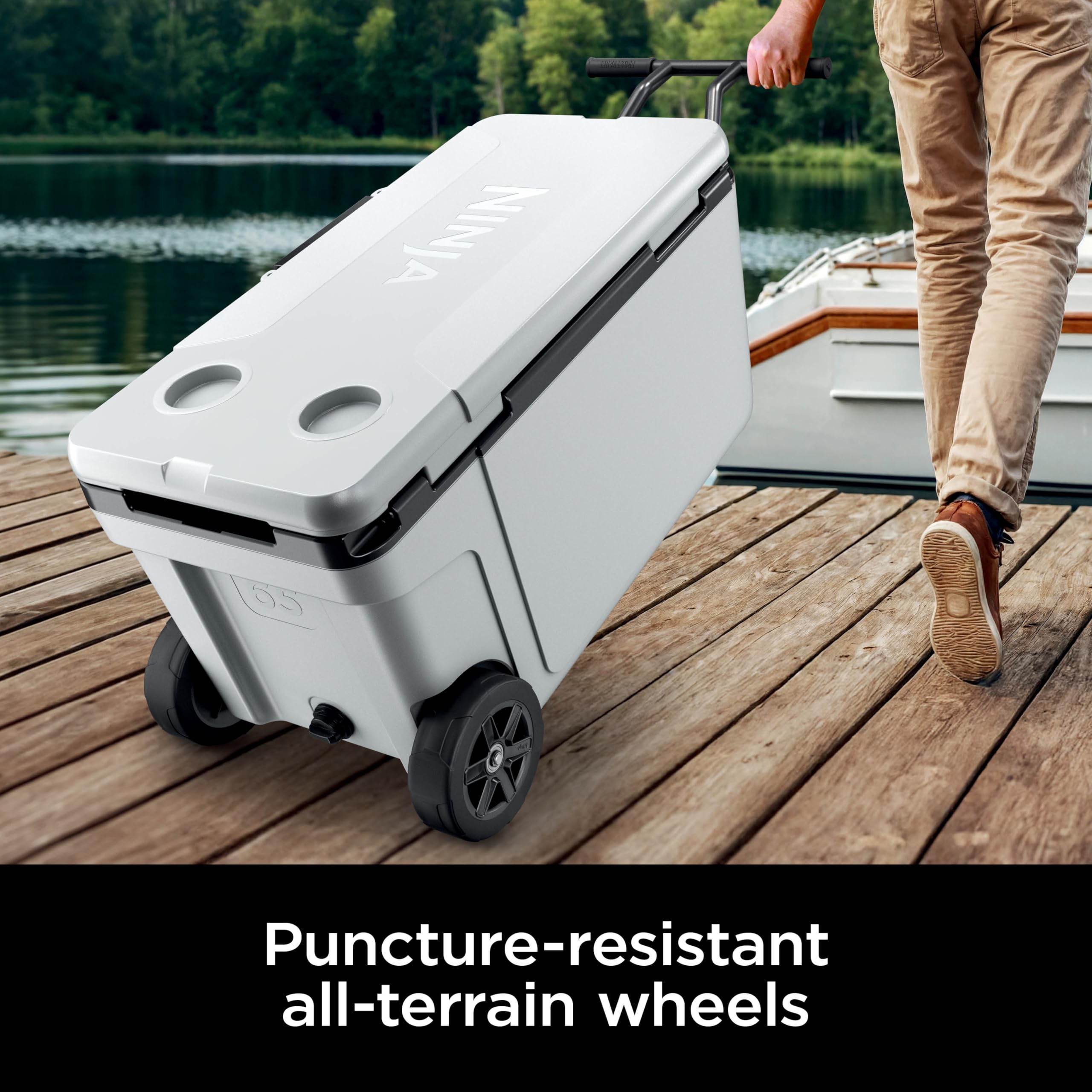 Amazon.com: Ninja FrostVault | 65qt Wheeled Cooler with Cold Dry