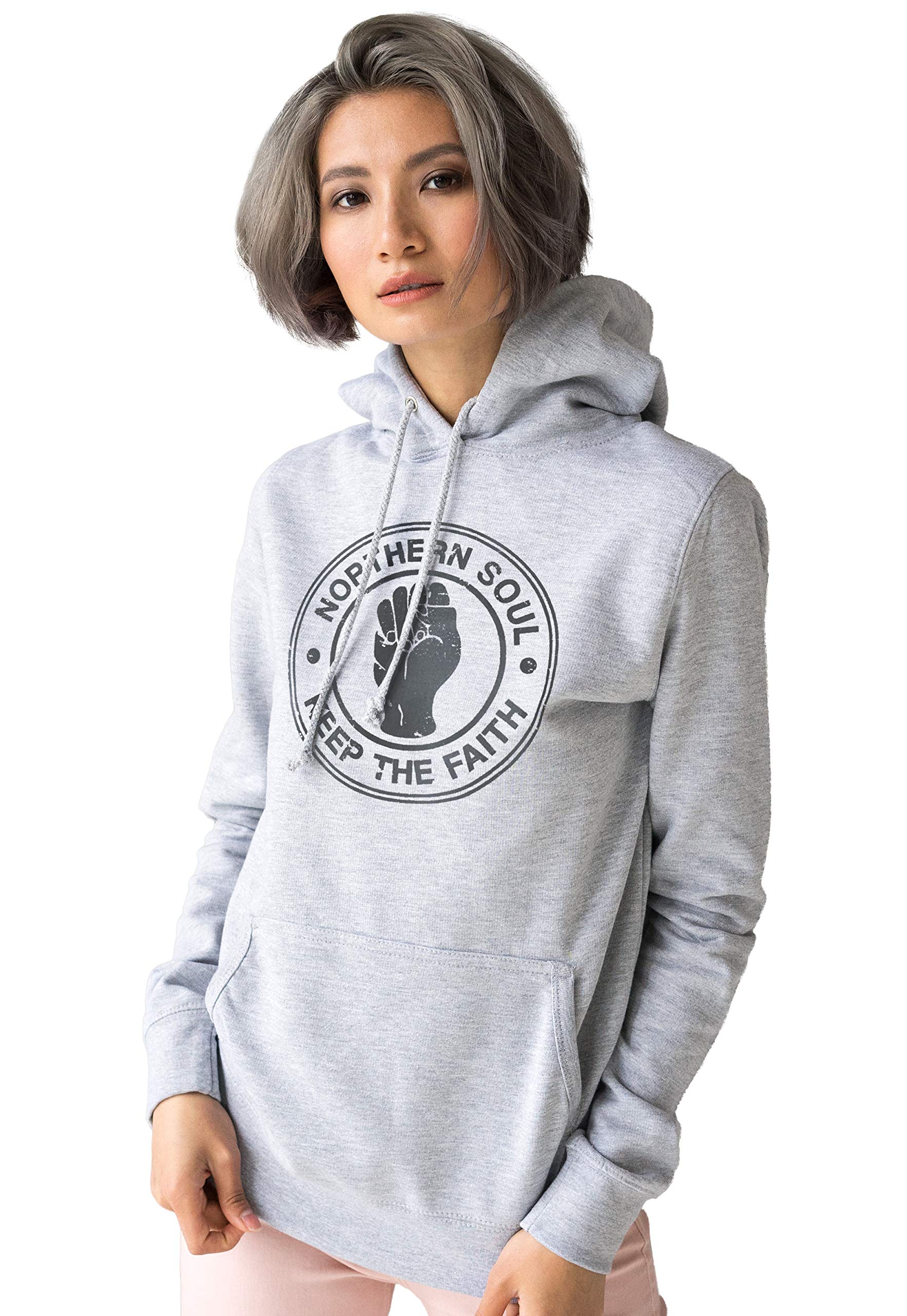 Northern Soul Keep The Faith bluza z kapturem - damska dziewczęca retro moda nadruk bluza z kapturem