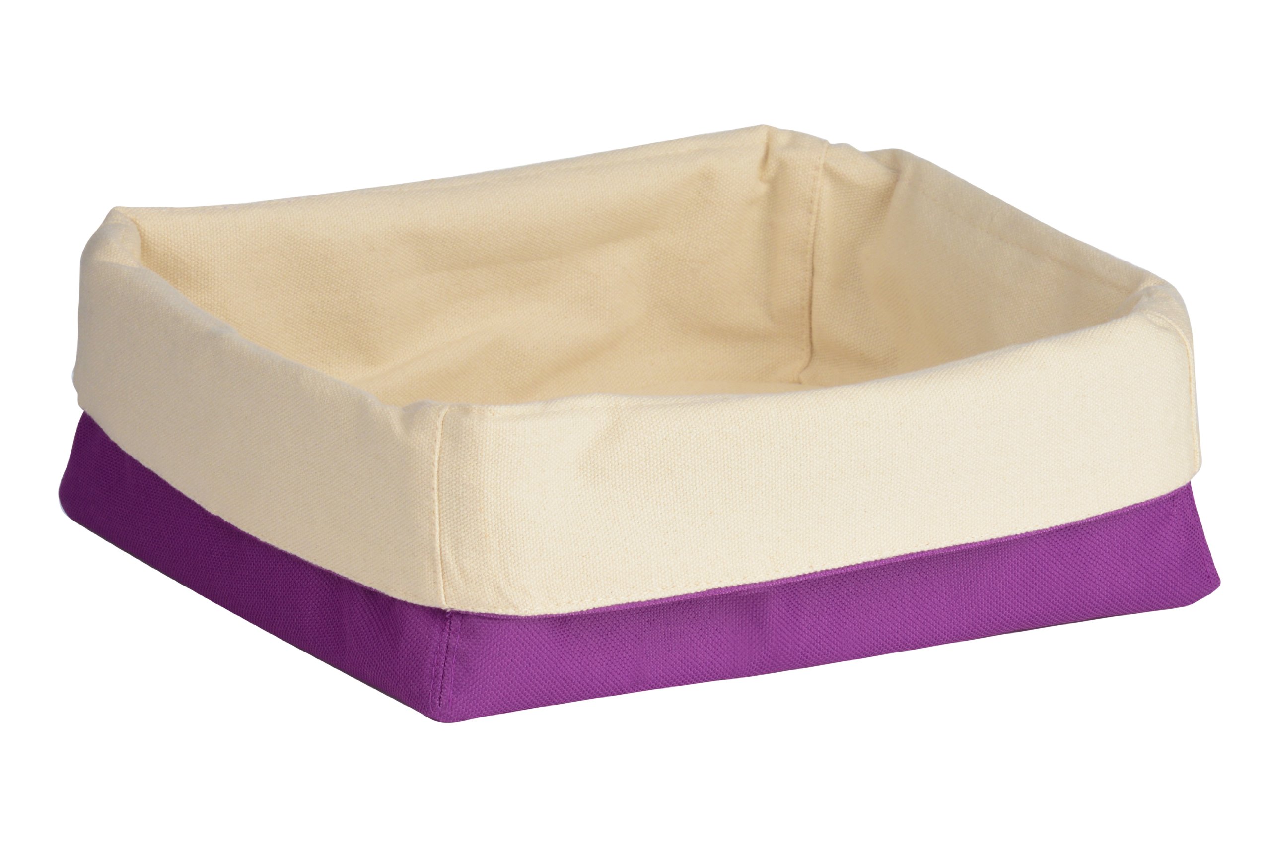 Premier Housewares Bread Basket, Purple/Cream