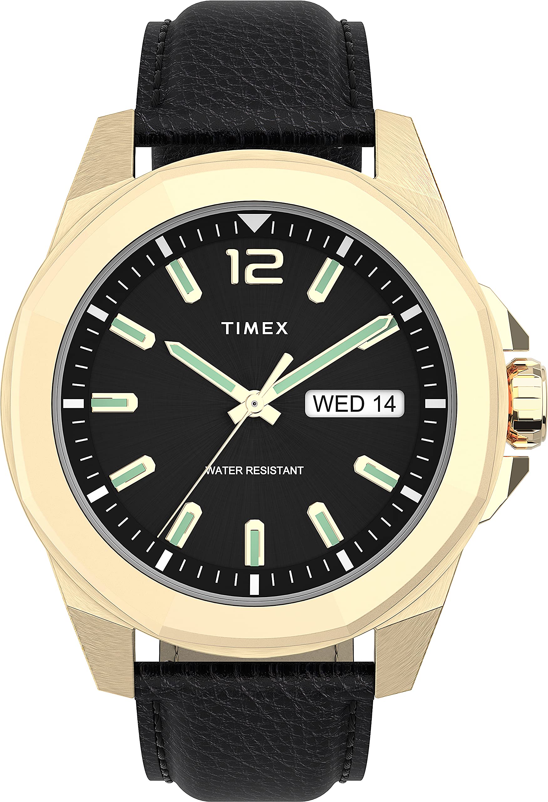 TIMEX 3 Hands Mens Analog Black Dial Coloured Quartz Watch, Octogonal Dial with 44 mm Case Width - TW2U82100UJ (B091FXW3PD) Amazon Price History, Amazon Price Tracker