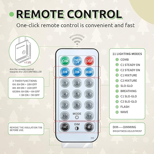 Miniatura 6 de GOOBED Árbol de Navidad preiluminado con control remoto, árbol de Navidad verde de 6 pies con ramas con bisagras y soporte plegable, árbol
