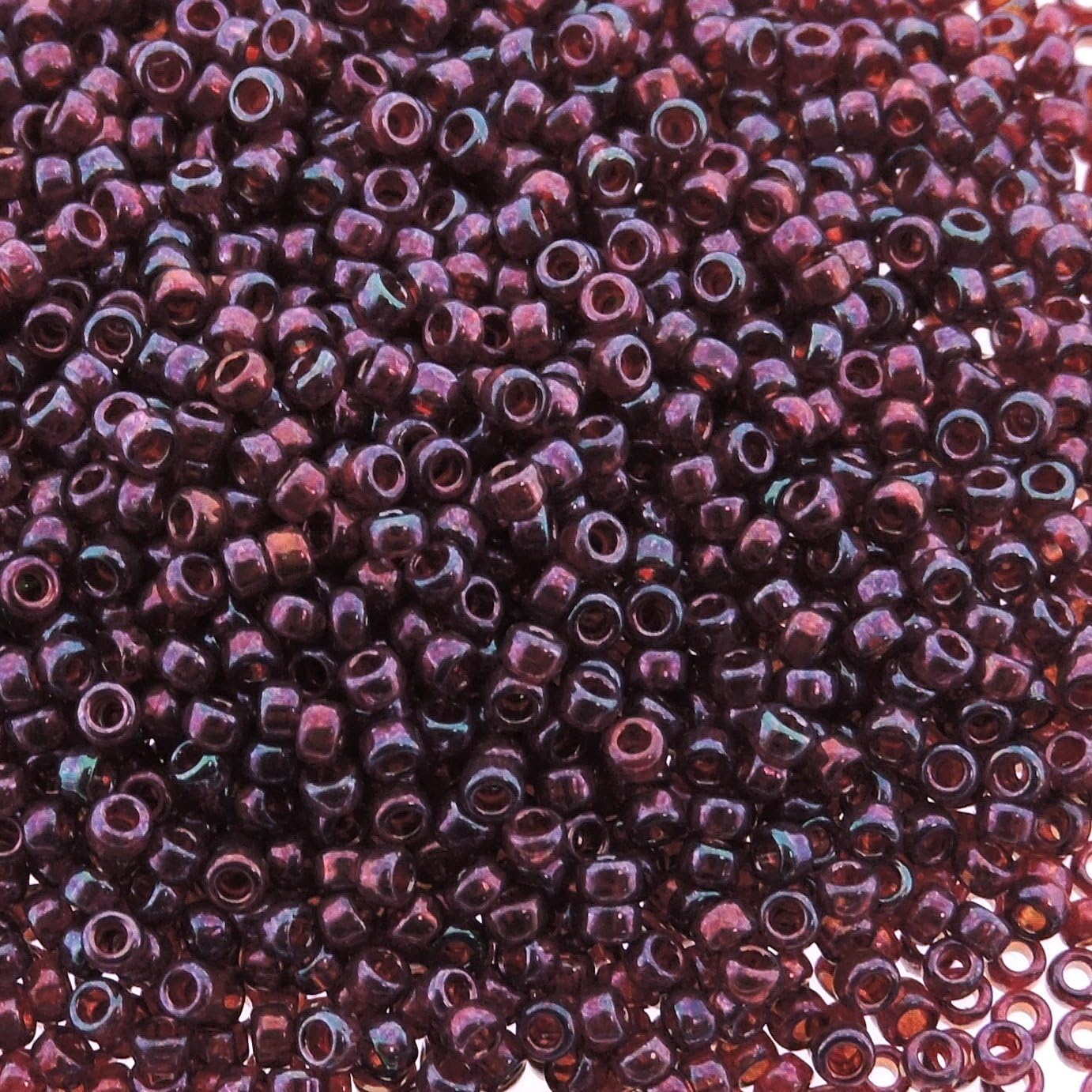 Foppapedretti 15/0 8.2GM Tube Cranberry Gold Luster 15-313_AB