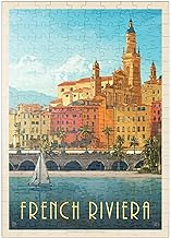 MyPuzzle France : Côte D'Azur, Affiche Vintage - Premium 200 Pièces Puzzle - Collection spéciale MyPuzzle de Anderson Design Group