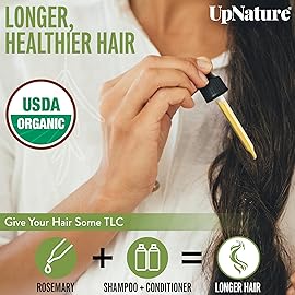 UpNature Organic Rosemary Oil - 100% Pure Rosemary for Hair, Scalp, Skin, 2oz
