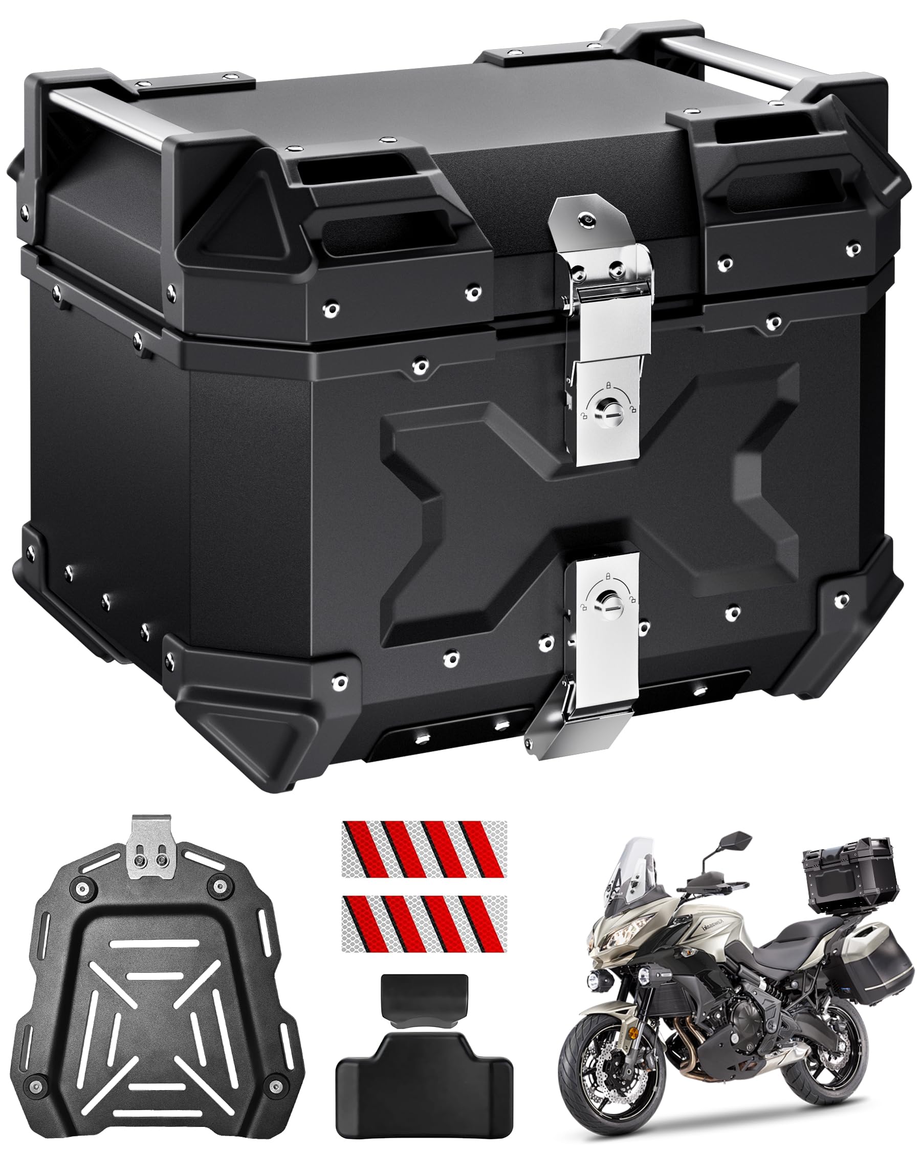 【本日9/28のみお値下げ！！】バイク用リアボックス45l 本日9/28のみお値下げ！！】バイク用リアボックス45l - メルカリ