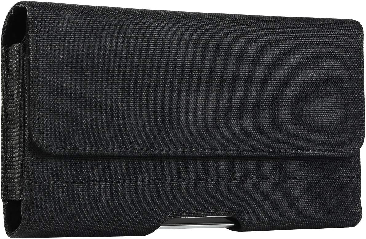 Nylon Cell Phone Holster Belt Clip Case Pouch Holder for iPhone 15 Pro Max 16e 16 Pro 15 14 Pro Google Pixel 9 Pro 9a 8 8a 7 7a 6 Samsung Galaxy S25 S24 Plus S23 FE S22 Plus S21 FE S20 FE A15 A25 A54 - Image 2