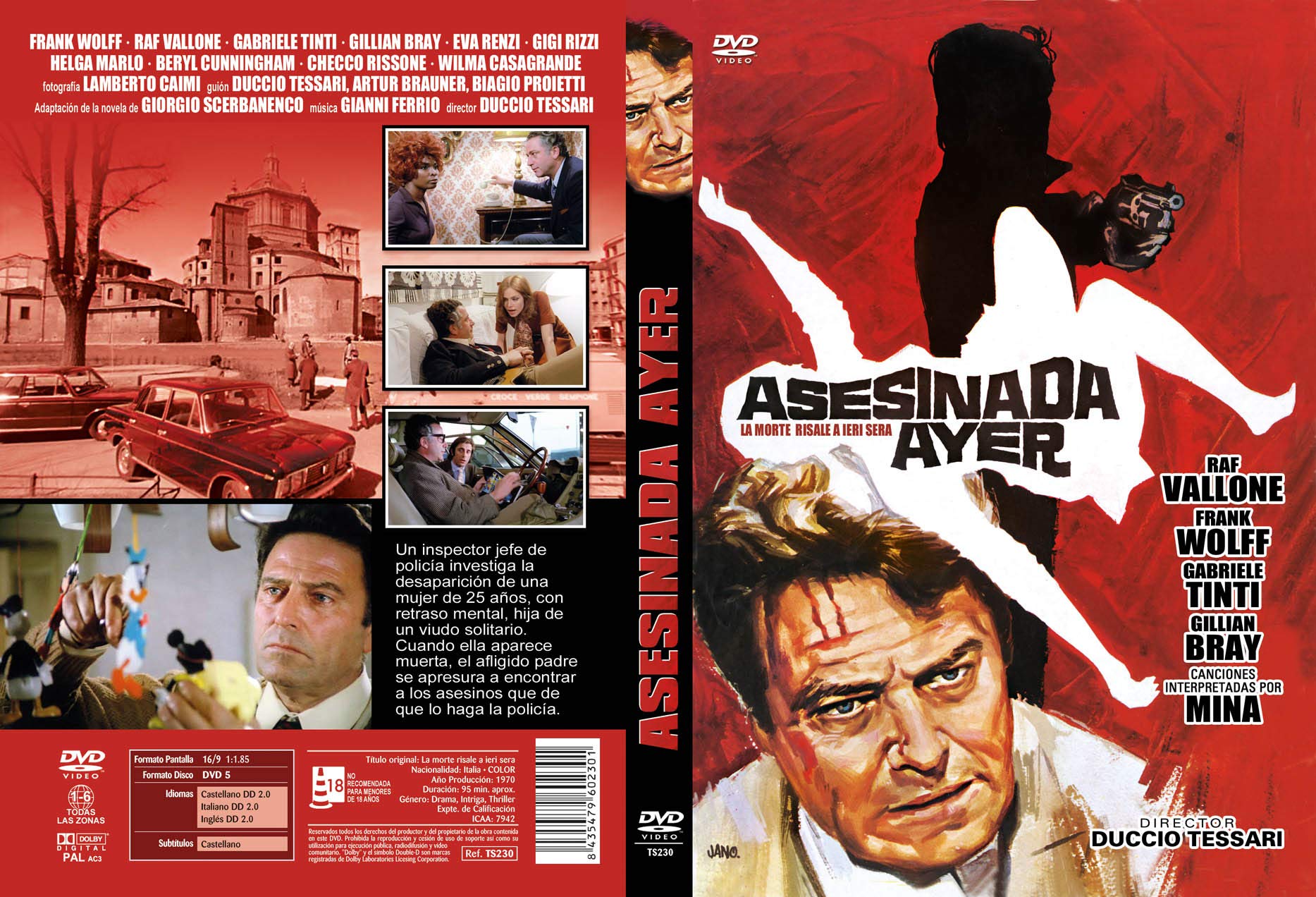 Asesinada Ayer DVD 1970 La morte risale a ieri será