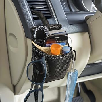 DriverPockets Car Vent Organizer - Hanging Phone Holder and Car Pen Holder