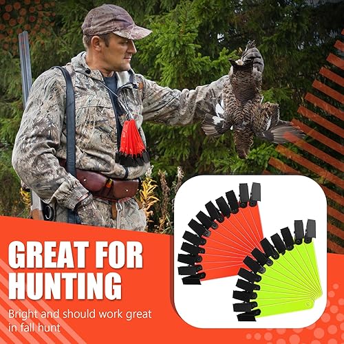 Miniatura 5 de Marcadores de sendero reflectantes, tachuelas reflectantes para árboles, tachuelas reflectoras de caza, cinta de marcado de senderos con clips para